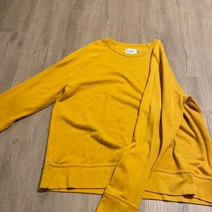 GOODFELLOW YELLOW SWEATER MENS LONG SLEEVE